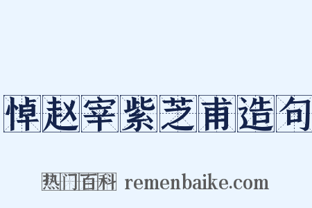 悼赵宰紫芝甫造句是什么意思的图片